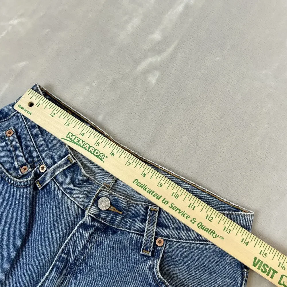 VTG Levis 512 Jeans Womens 10 Blue Denim Slim Fit Straight Leg‎ Bleached Grunge